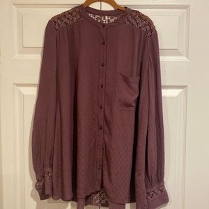 Free People Boho 100% Cotton Blouse